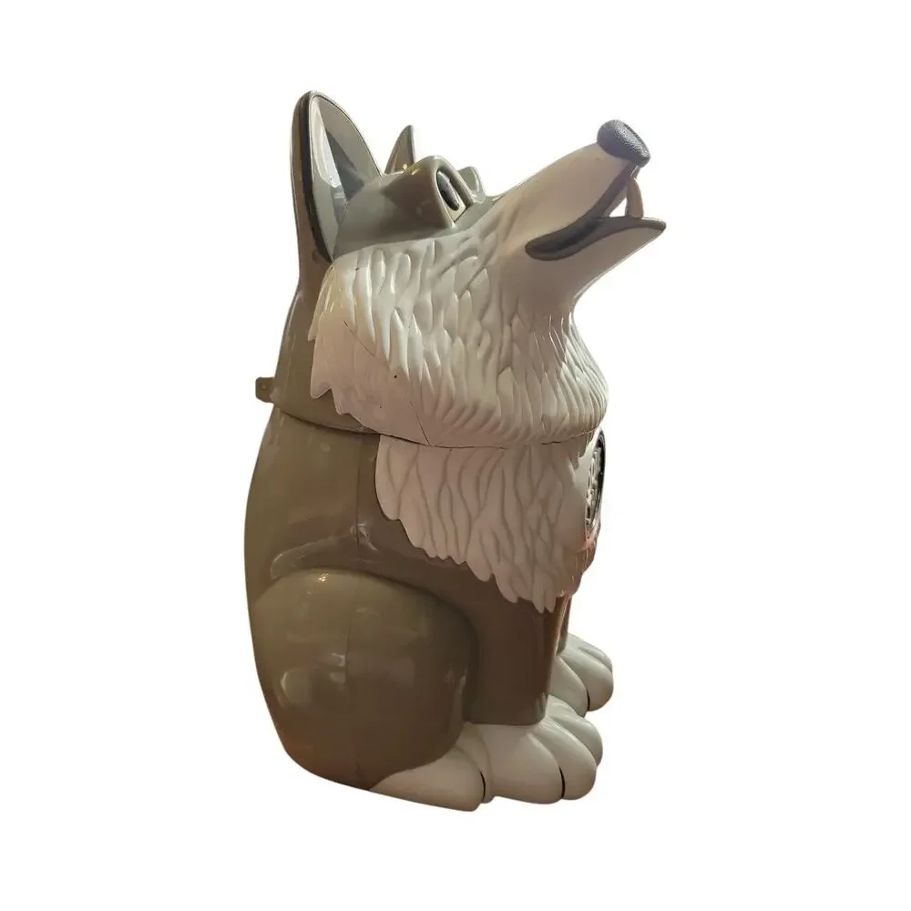Vintage Fun-Damental Too, Ltd. Disney Wolf Cookie Jar TESTED Gray/White